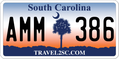 SC license plate AMM386