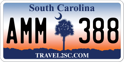 SC license plate AMM388