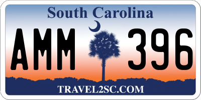 SC license plate AMM396