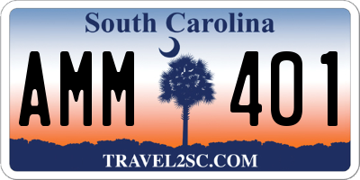 SC license plate AMM401