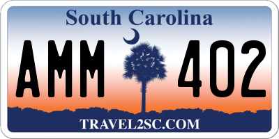 SC license plate AMM402