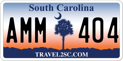 SC license plate AMM404