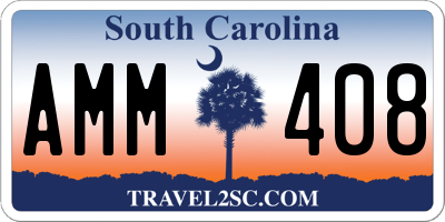 SC license plate AMM408