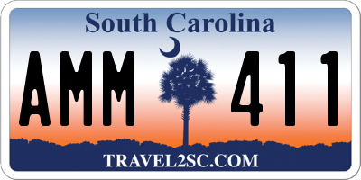 SC license plate AMM411