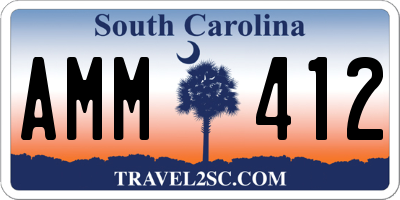 SC license plate AMM412