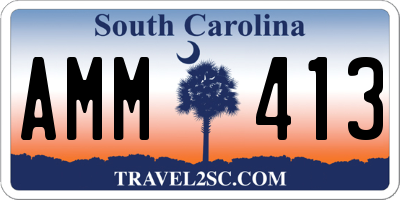 SC license plate AMM413