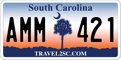 SC license plate AMM421