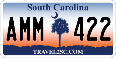SC license plate AMM422