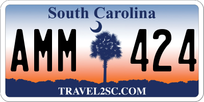 SC license plate AMM424