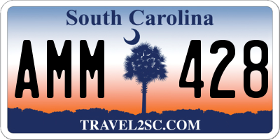 SC license plate AMM428