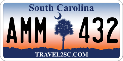 SC license plate AMM432