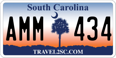 SC license plate AMM434