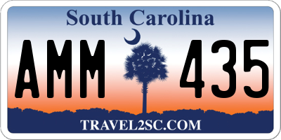 SC license plate AMM435
