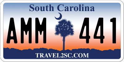 SC license plate AMM441