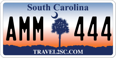 SC license plate AMM444