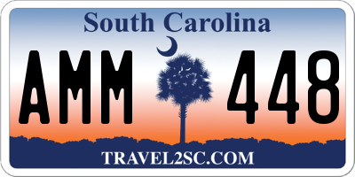 SC license plate AMM448
