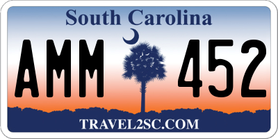 SC license plate AMM452