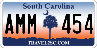 SC license plate AMM454