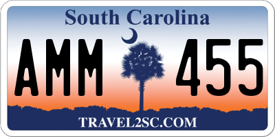 SC license plate AMM455
