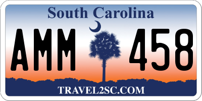 SC license plate AMM458