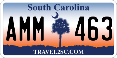 SC license plate AMM463