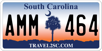 SC license plate AMM464