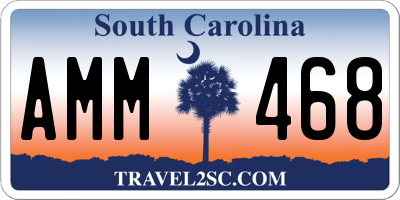 SC license plate AMM468