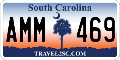 SC license plate AMM469