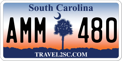 SC license plate AMM480