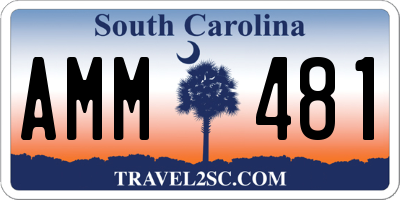 SC license plate AMM481