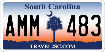SC license plate AMM483