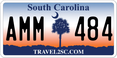 SC license plate AMM484