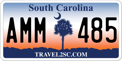 SC license plate AMM485