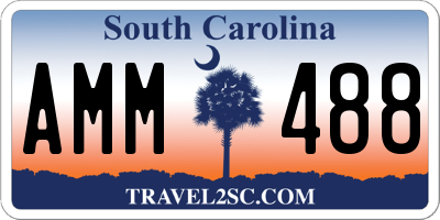 SC license plate AMM488