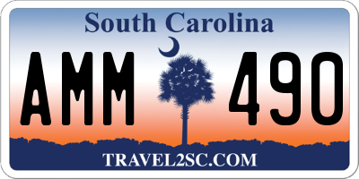 SC license plate AMM490