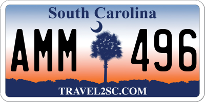 SC license plate AMM496