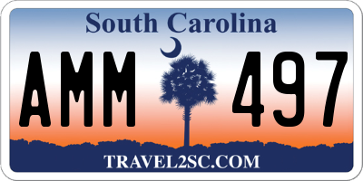 SC license plate AMM497