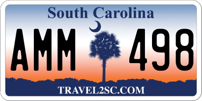 SC license plate AMM498