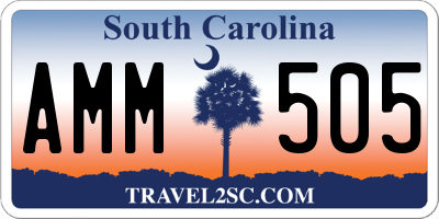 SC license plate AMM505