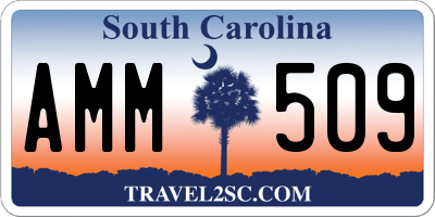 SC license plate AMM509