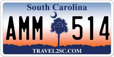 SC license plate AMM514
