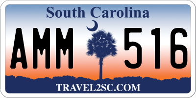 SC license plate AMM516