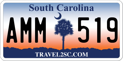 SC license plate AMM519
