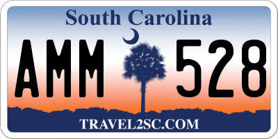 SC license plate AMM528