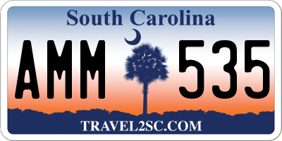 SC license plate AMM535