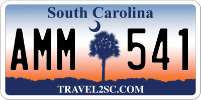 SC license plate AMM541