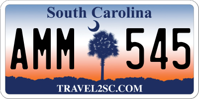 SC license plate AMM545