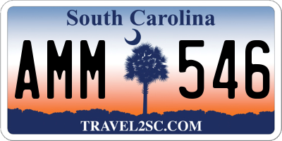 SC license plate AMM546