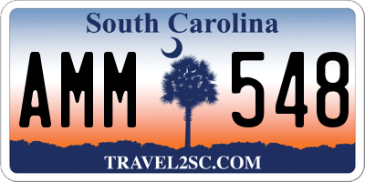 SC license plate AMM548