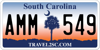 SC license plate AMM549